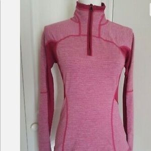 Lululemon Heathered Pink 1/4 zip